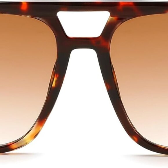 Retro Aviator Sunglasses for Women Men 70s Classic Vintage Shades Trendy Square - Picture 7 of 7